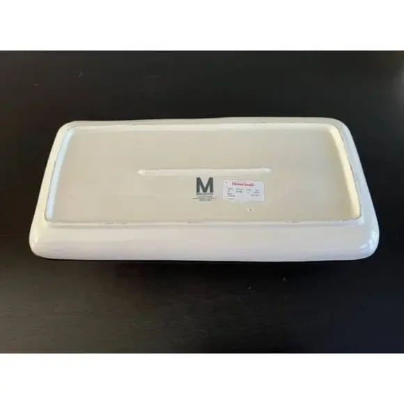 Rae Dunn Vintage 2015 Jingle Black Lettering Platter- M Stamped - Picture 2 of 5